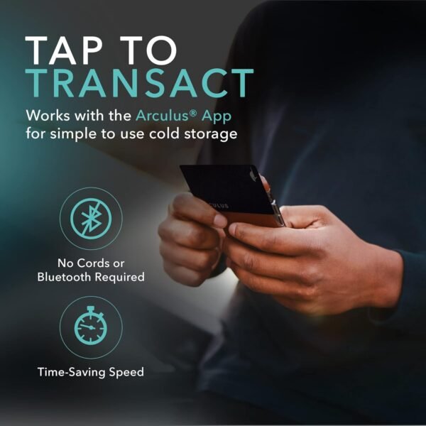 Arculus Crypto Cold Storage Wallet, Secure Bitcoin Wallet, Supports 95% of Cryptocurrency Market Cap, 3-Factor Authentication, Black - Image 7