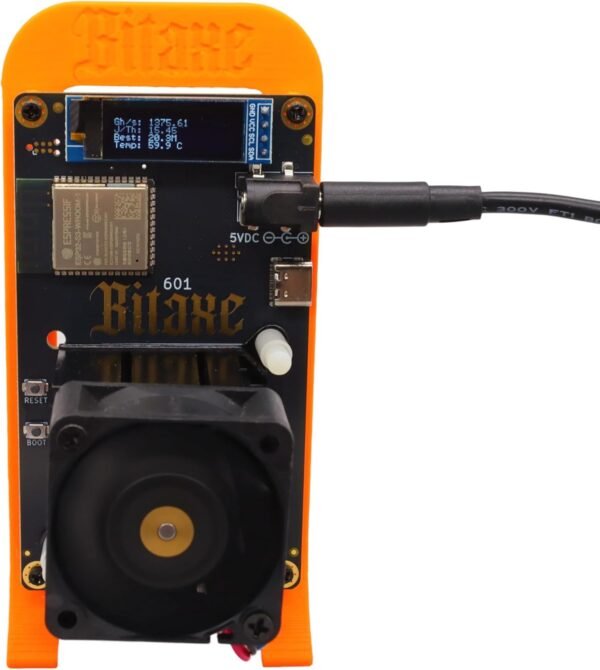 Open Sources Miner BitAxe 601 Gamma BM1370 1.2TH/s Bitcoin Miner BTC Solo Miner with Stand with Power Supply for Home Use - Image 7