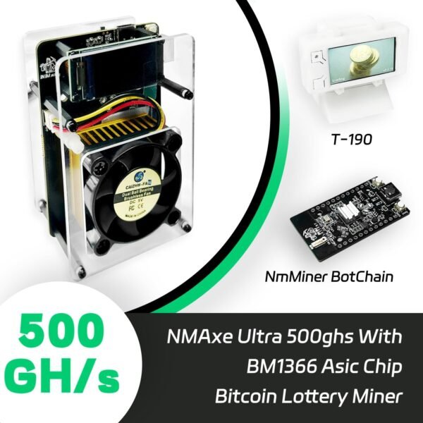 Bitaxe Miner Ultra NMAxe Open-Source Bitcoin ASIC Miner with 500 GH/s,Fork from Bitaxe BCH XEC DGBLottery BM1366 USB-PD Support & Raspberry Pi Compatibility - Image 9