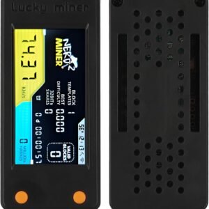 NerdMiner BTC Lucky Miner LV02 Hashrate 74KH/s Asic Miner Low Power Consumption Crypto Miner Mini Lottery Device Type-C USB Connection with Open Source