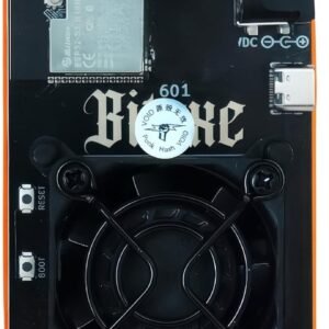 Bitcions Miner Bitaxe Gamma 601 BM1370 Asic Solo Miner-1.2TH/S-18W/TH Open-Source System 2.4G WiFi Household Low Noise Easy to Operate and Lucky Cryptocurrency Mining Machine.
