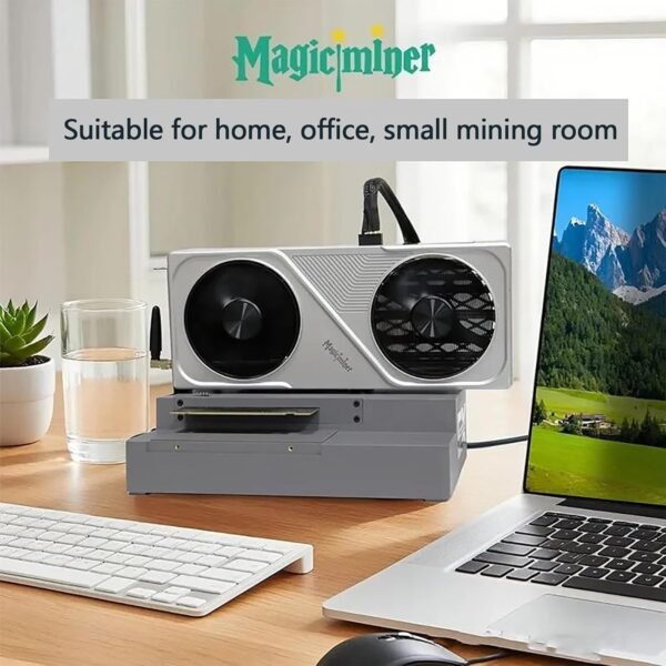 Magic Miner BG02 GPU Mining Rig, 7TH/S Bitcoins Mining Machine, SHA-256 Algorithm Support BTC/BCH, 150W Low Power Consumption&LowNoise, RJ45 Network Port & WiFi Network Connection - Image 3
