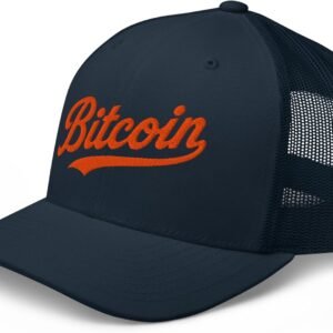 HatKings Bitcoin Trucker Hat, Mesh Cap, Adjustable Snapback