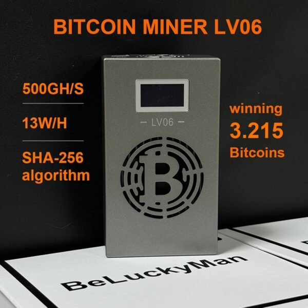 BeluckyMiner Bitcoins Miner Crypto Lottery Mining Machine BTC Asic Miner 2.4G WiFi SHA-256 500GH/S BM1366 Solo Miner Home Use Lotto Device - Image 4