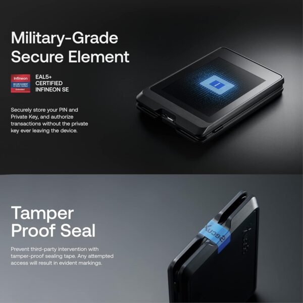 SecuX W10 Crypto-Asset Hardware Wallet - The Ideal Solution for Safely Storing Your Bitcoin, Ethereum, Ripple, Litecoin, Bitcoin Cash and More - Image 2