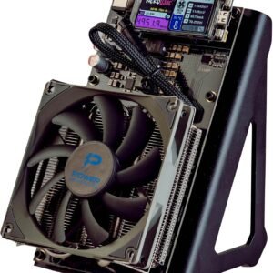 NerdQaxe++ Silent Bitcoin Miner with Wi‑Fi – Plug & Play Crypto Mining Device for Home, Low Noise, Energy Efficient, USB Powered ASIC Miner – Beginner Friendly & Compact Design