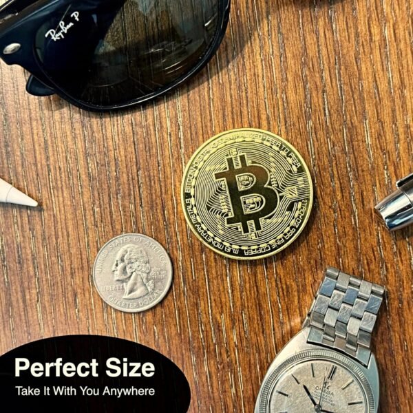 Bitcoin Coin - Commemorative BTC Coins Plus Clear Protective Case, Physical Bitcoin, Cryptocurrency Gifts, Limited Edition Collectible Plus Protective Case - Image 5