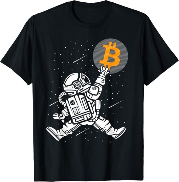 Crypto Bitcoin Shirt Funny HODL BTC Astronaut Crypto Trader T-Shirt