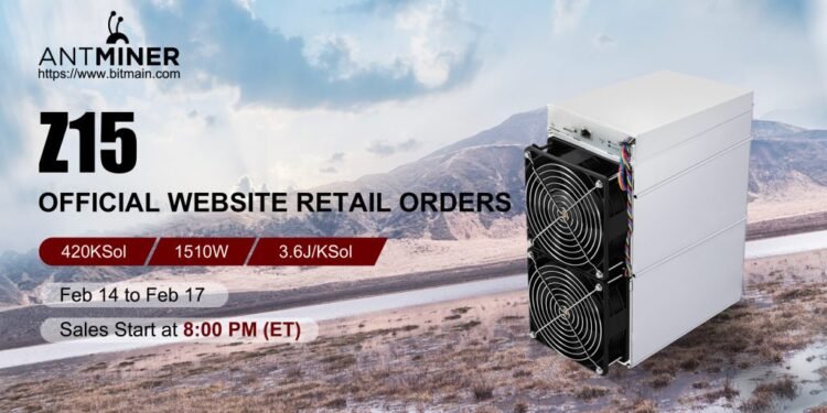 New Batches of ANTMINER Z15 Officially Go on Sale From February 14 to 17