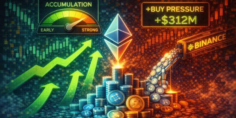 Ethereum Shows Early Accumulation Signals As Binance Buy Pressure Intensifies