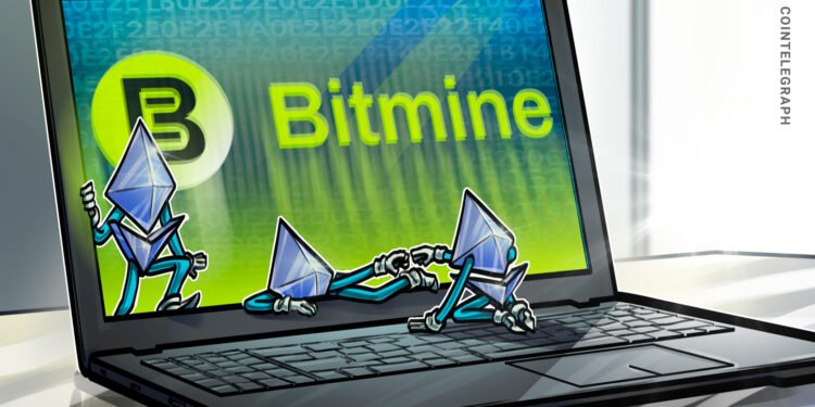 Bitmine’s Ether Holdings Reach 4.6M ETH, About 3.8% of Supply Bitmine’s Ether Holdings Reach 4.6M ETH, About 3.8% of Supply