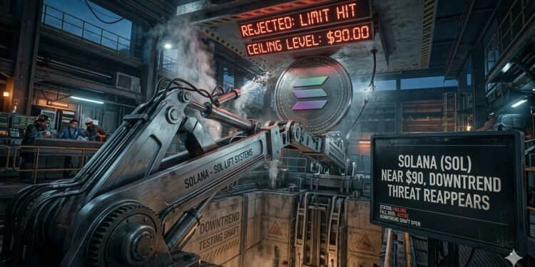 Solana (SOL) Rejected Near , Downtrend Threat Reappears