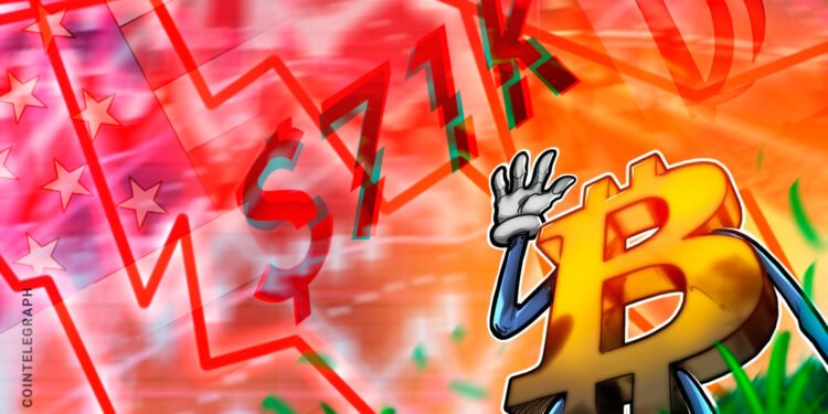 Bitcoin Falls As US-Iran War Negotiations Fail In Pakistan Bitcoin Falls As US-Iran War Negotiations Fail In Pakistan