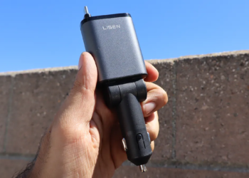 I highly recommend this car charger for quick charging on the go – and it’s cheap